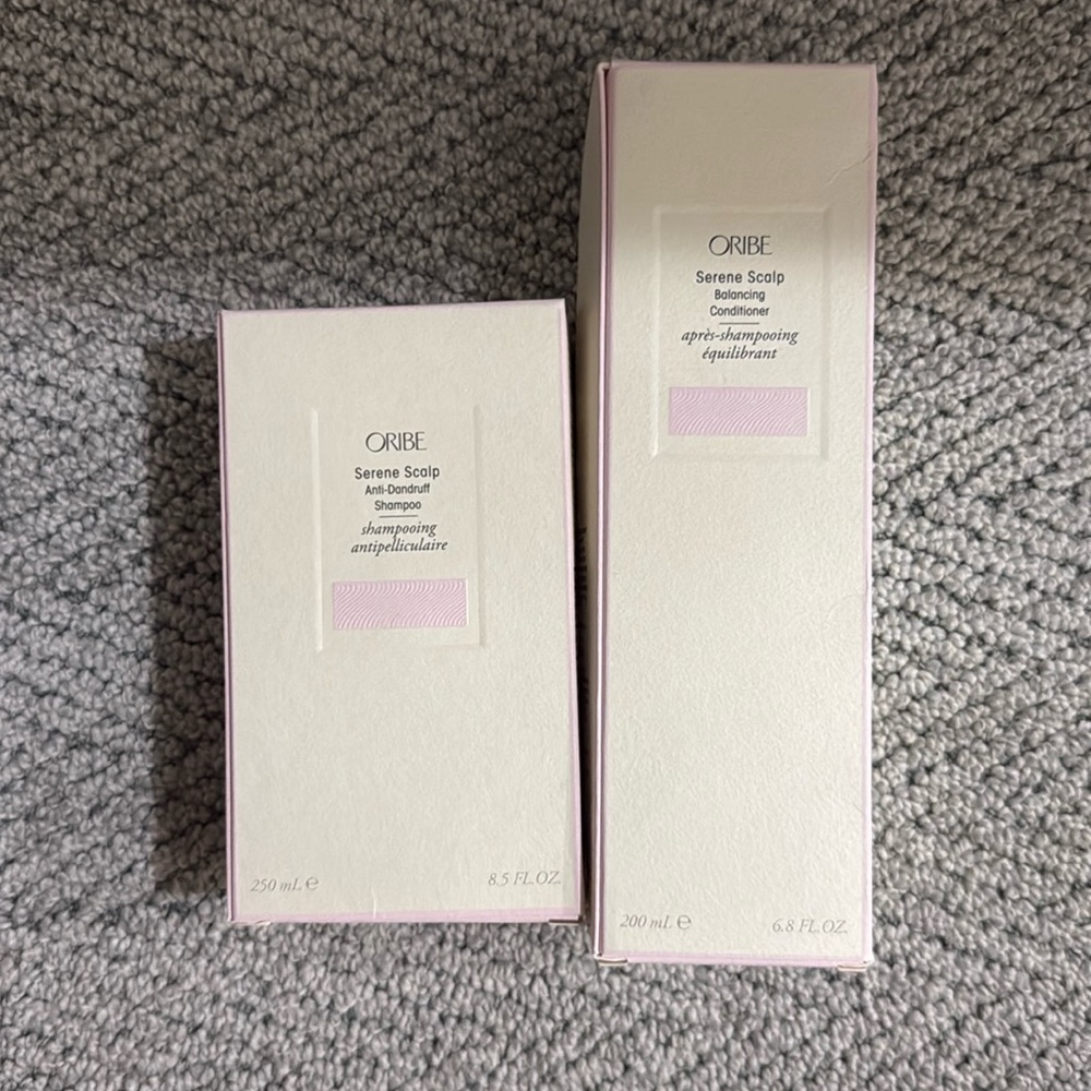 Oribe serene scalp shampoo and conditioner